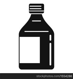 Cough syrup icon. Simple illustration of cough syrup vector icon for web design isolated on white background. Cough syrup icon, simple style