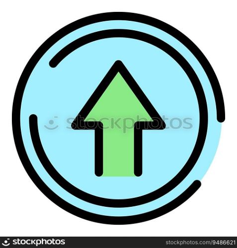 Countdown duration icon outline vector. Web call. Deadline date color flat. Countdown duration icon vector flat