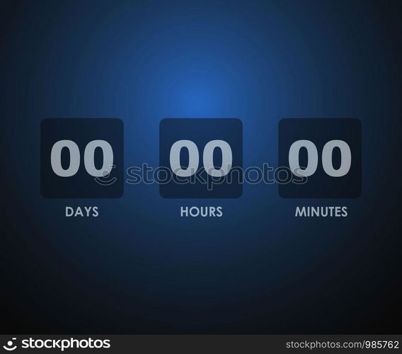 Countdown timer abstract light background. Vector eps10. Countdown timer background