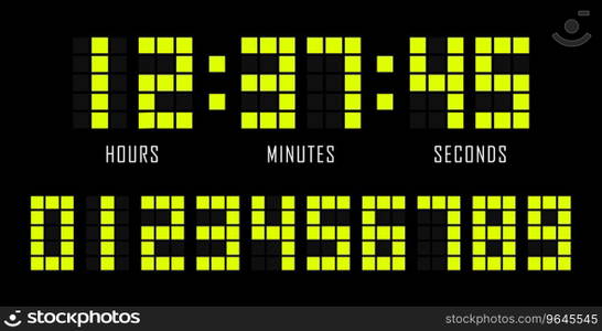 Countdown website flat template digital clock Vector Image