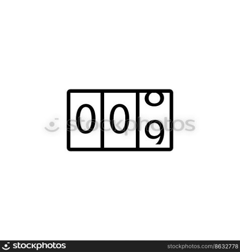 counter icon vector design templates white on background