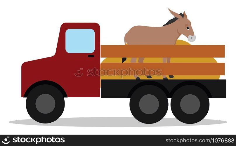 Country car, illustration, vector on white background.