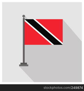 Country flag with creative design vector