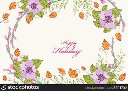 Country floral Flowers background
