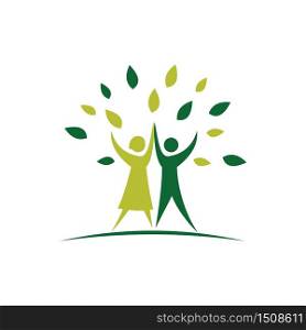 Couple Human Spirit to Save the World Go Green Logo