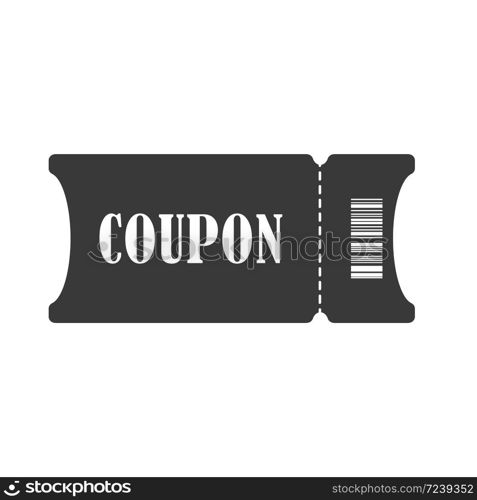 Coupon. Simple vector icon isolated on a white background for websites and apps