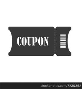 Coupon. Simple vector icon isolated on a white background for websites and apps