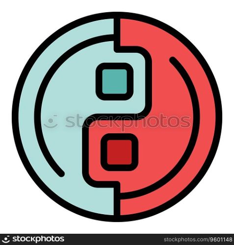Courage part icon outline vector. Hero skill. Business career color flat. Courage part icon vector flat