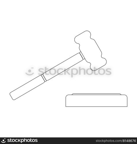 court hammer icon vector illustration design