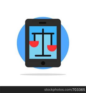 Court, Internet, Law, Legal, Online Abstract Circle Background Flat color Icon