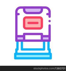 court seal icon vector. court seal sign. color symbol illustration. court seal icon vector outline illustration