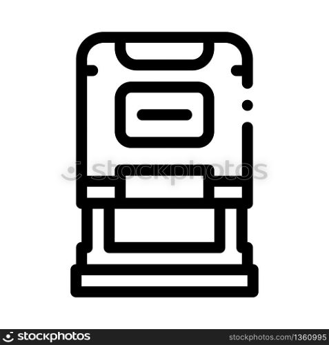court seal icon vector. court seal sign. isolated contour symbol illustration. court seal icon vector outline illustration