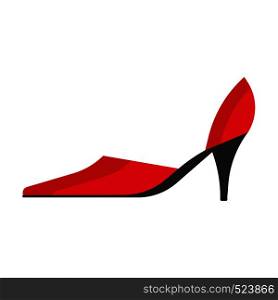 Court shoes isolated blue symbol female logo vector icon side view. Woman fashion boot flat illustration elegant