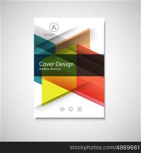 Cover design for Annual Report, Catalog or Magazine, Book or Brochure. Vector template with geometry elements. Cover design for Annual Report, Catalog or Magazine, Book or Brochure. Vector template with geometry elements.