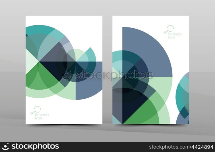 Cover design of annual report cover brochure, Vector modern abstract background template, layout A4 size page