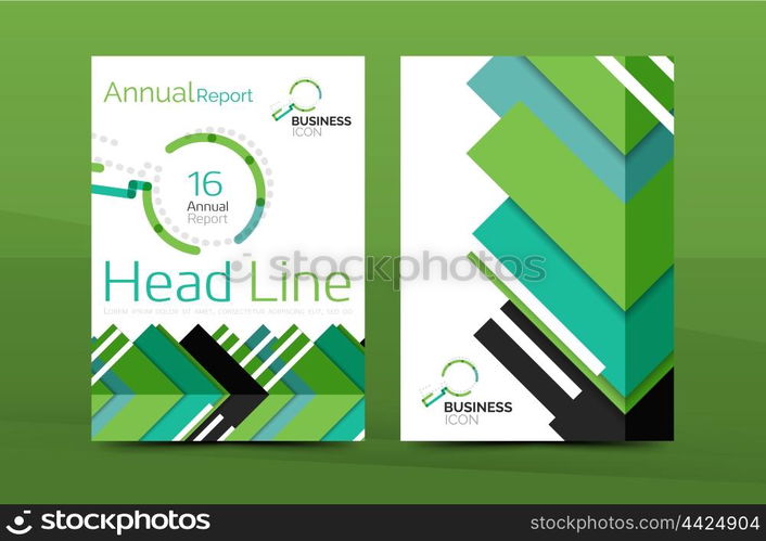 Cover design of annual report cover brochure, Vector modern abstract background template, layout A4 size page