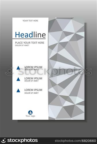 Cover design templates. A4. Good for business, financial, educational, scientific prints, journals, banners, magazines, conferences. Vector. White 3d geometric texture background.