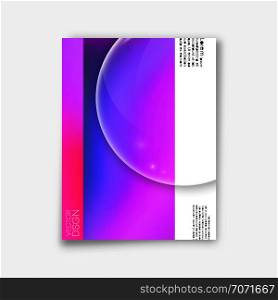 Cover minimal design. Abstract gradient background for the banner, flyer, poster, brochure or other printing products. Vector illustration.. Cover minimal design. Abstract gradient background. Vector illustration.