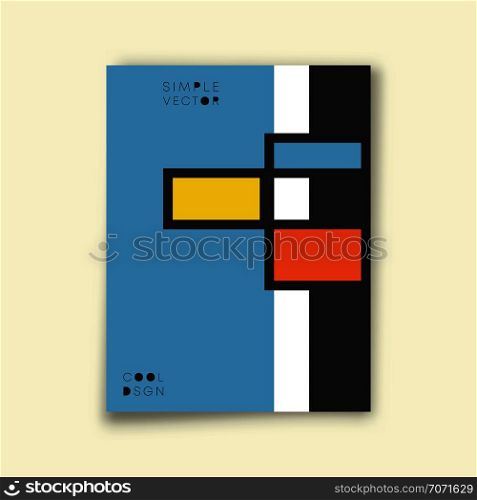 Cover minimal design. Modern style background for the banner, flyer, poster, brochure or other printing products. Vector illustration.. Cover minimal design. Modern style background. Vector illustration.