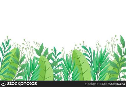 Cover nature botanical, banner green border, beautiful art forest, Vector illustration. Cover nature botanical, banner green border, beautiful art forest, Vector