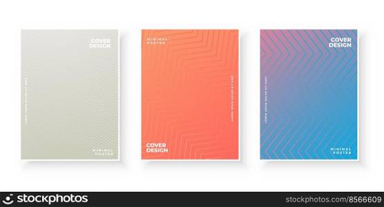 cover page template set in three colors