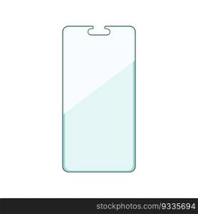 cover phone screen protector cartoon. cell film, protect shield cover phone screen protector sign. isolated symbol vector illustration. cover phone screen protector cartoon vector illustration