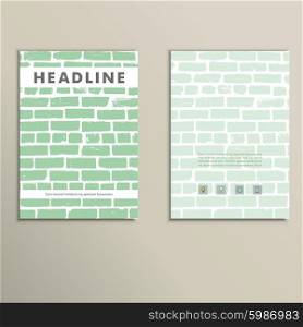 Cover vector book with background color brickwork.. Cover vector book with background color brickwork
