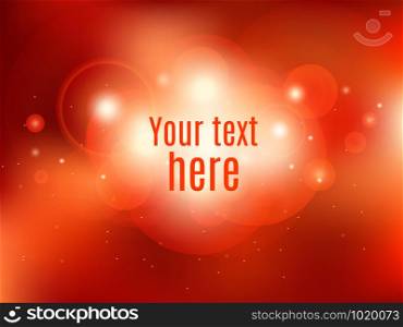 Cover with a blurred background and glitter and place for text for your business