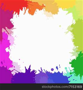 Cover with colorful watercolor blots for flyers, letterhead and your business