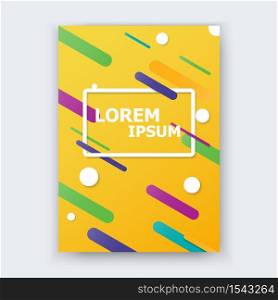 Covers with geometric pattern background. Vector Brochure flyer design Layout template, size A4, illustrator vector.
