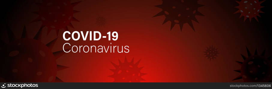 Covid-19 Coronavirus banner design. World Health organization WHO new official name for Coronavirus disease named COVID-19, Vector illustration
