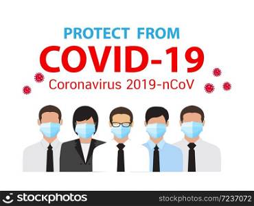 covid-19, Disease, Coronavirus 2019-nCoV concept, Mask to protection