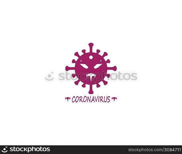 COVID -19 logo vector template illustration
