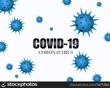 COVID-19 on white background. New official name for Coronavirus disease named COVID-19