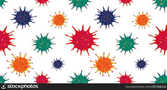 Covid 19, pandemic coronavirus mutation, variant concept, virus pattern design