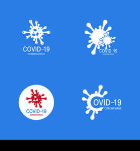 Covid-19 protection logo vector illustration