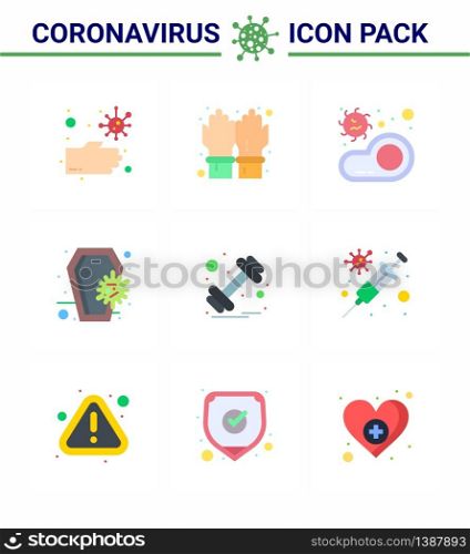 COVID19 corona virus contamination prevention. Blue icon 25 pack such as skull, death, bacteria, coronavirus, virus viral coronavirus 2019-nov disease Vector Design Elements
