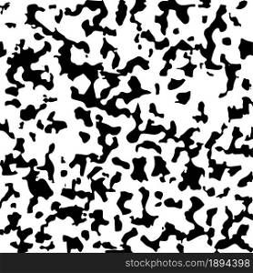 Cow black spot texture. Vector design of animal stain or print on skin.