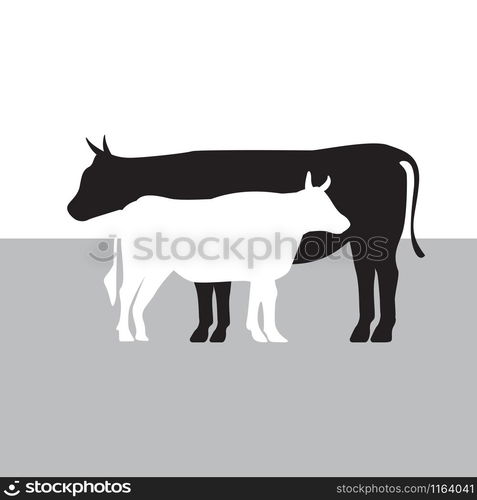 Cow graphic design template vector isolated illustration