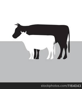 Cow graphic design template vector isolated illustration