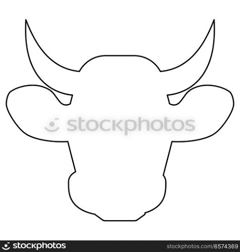 Cow head icon .. Cow head icon .