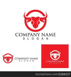 Cow Horn  Logo Template vector icon