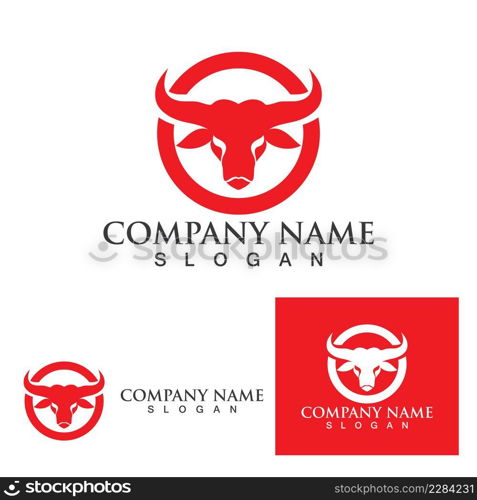 Cow Horn  Logo Template vector icon