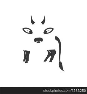 cow horn,tail,foot,ear element vector illustration templat design
