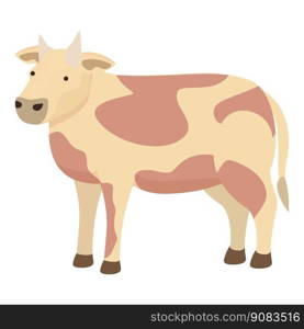 Cow icon cartoon vector. Farm cattle. Dairy animal. Cow icon cartoon vector. Farm cattle