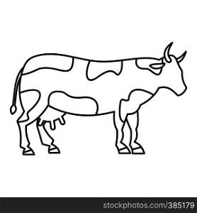 Cow icon. Outline illustration of cow vector icon for web design. Cow icon, outline style