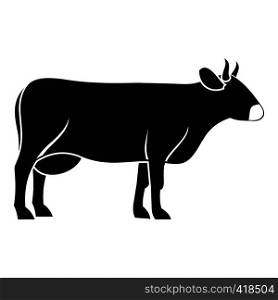 Cow icon. Simple illustration of cow vector icon for web. Cow icon, simple style