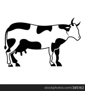 Cow icon. Simple illustration of cow vector icon for web design. Cow icon, simple style