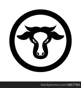 Cow logo template vector icon design