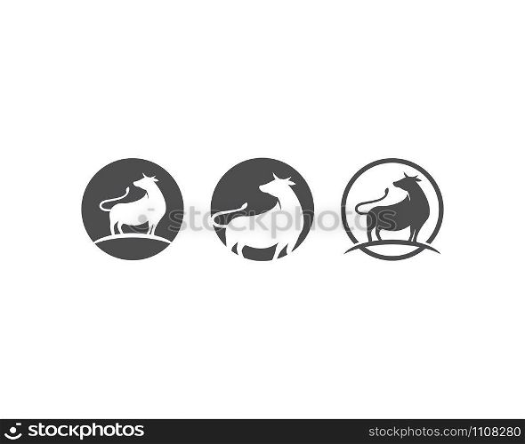 Cow logo vector template
